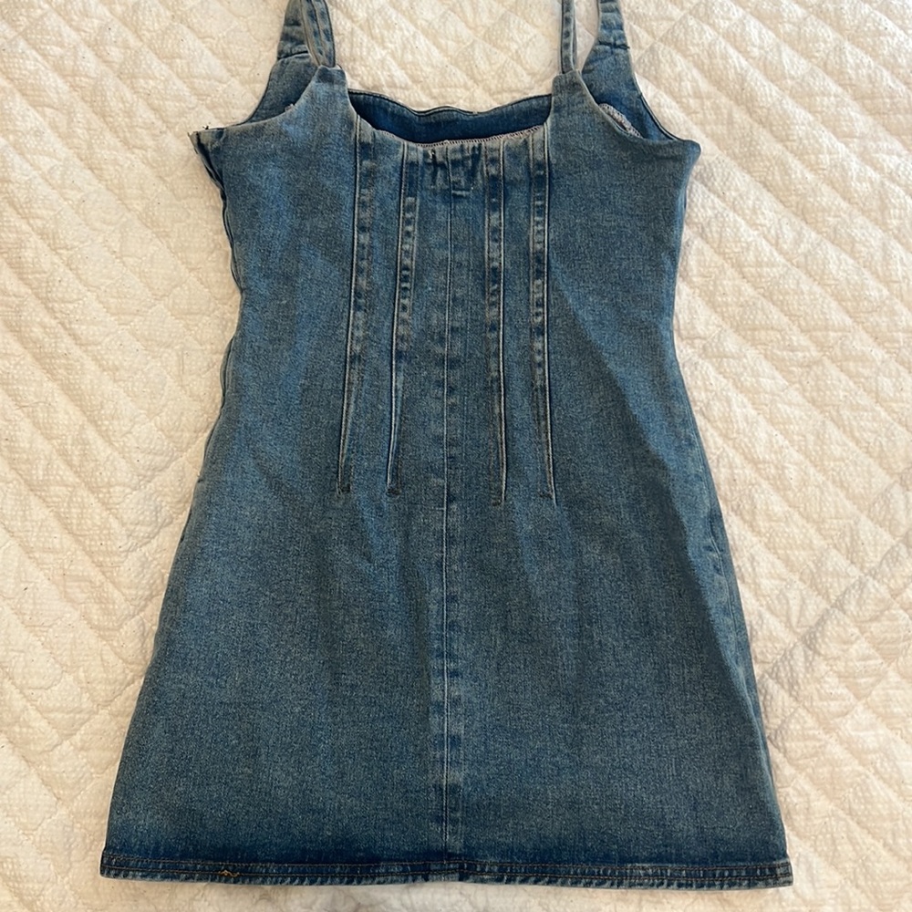 Urban Outfitters BDG Structured Scoop Neck Mini Dress - Picture 6 of 7